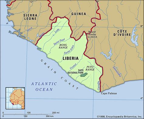liberia on map.